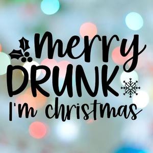 Christmas Stamp Merry Drunk Cookie Cutter
