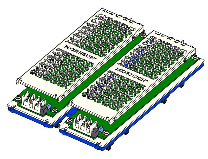 MORNSUN LMF350-23B24UH/LMF350-23B48UH DIN mount DUAL/SINGLE