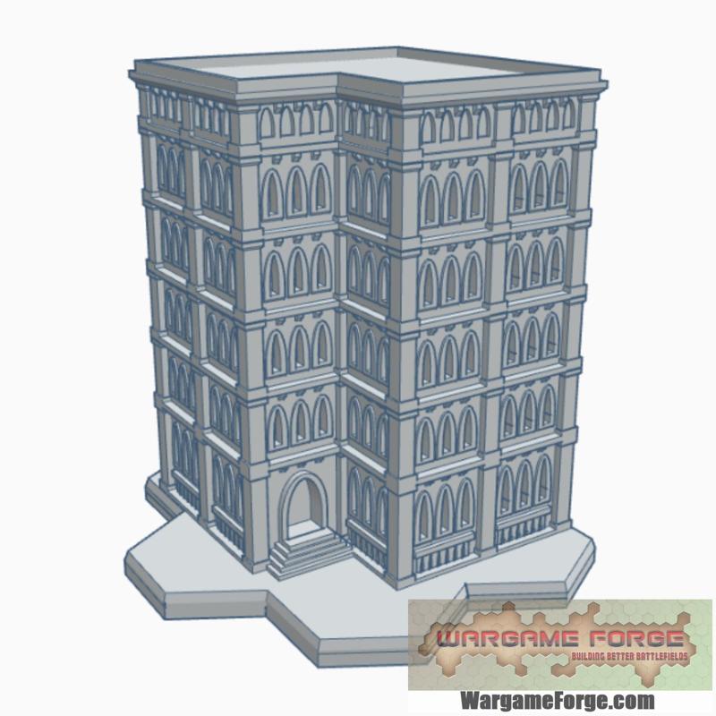 Gothic Building 72 with Hex Base GHB072