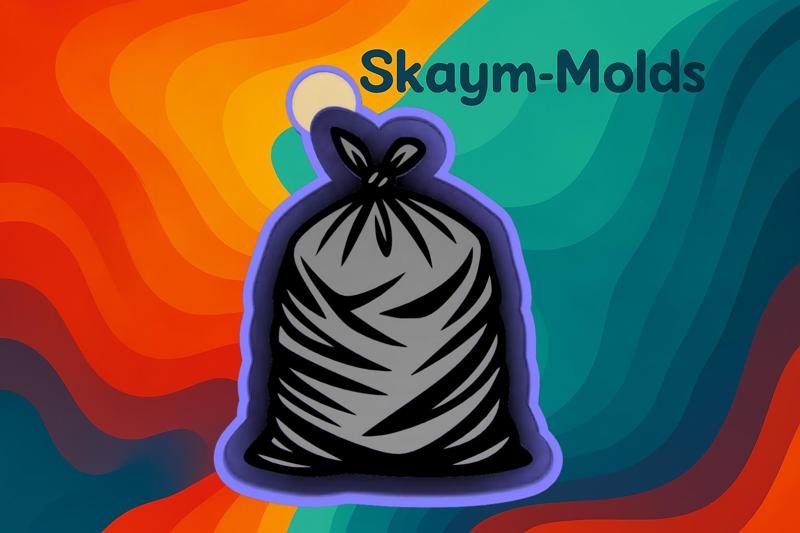 🗑️ Trash Bag – Freshie, Ornament, Resin & Candle Mold