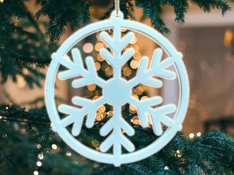 Christmas Snowflake Tree Ornament