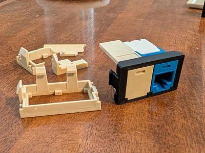 Panduit Mini-Com modular 2 port insert CHF2M