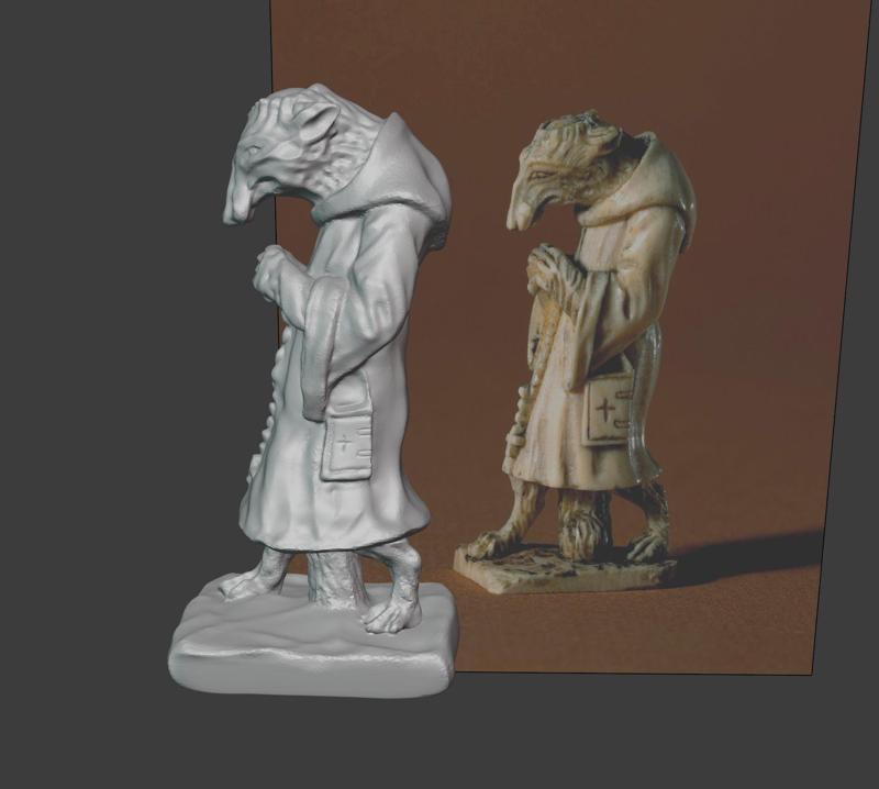 FOX IN A MONK COSTUME. 1530, DENMARK