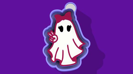 🖤👻 Flirty Eyelash Ghost – Freshie, Keychain, Resin & Candle Mold