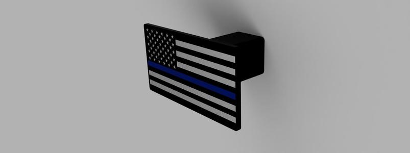 Thin Line Flag Hitch Cover