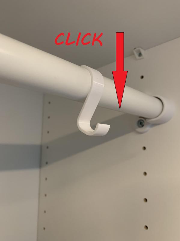 Hook - Ikea Clothes rail hook