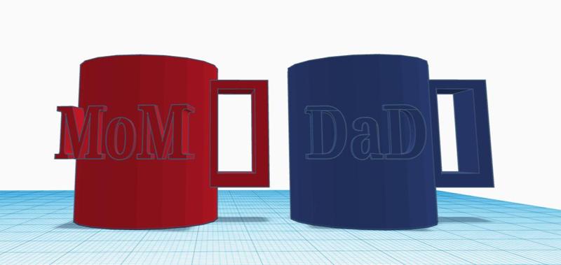Mom or Dad cup