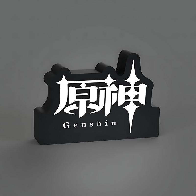 Genshin Impact Logo Lightbox LED Lamp原神灯箱台灯