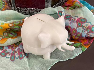 Elephant coin bank