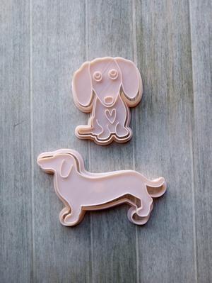 DACHSHUND COOKIES CUTTERS - DACHSHUND DACHSHUND COOKIE CUTTERS KIT 2