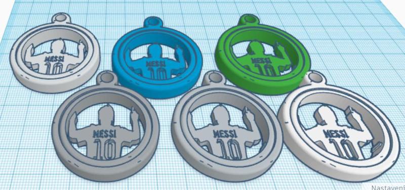 Messi Rotating pendant