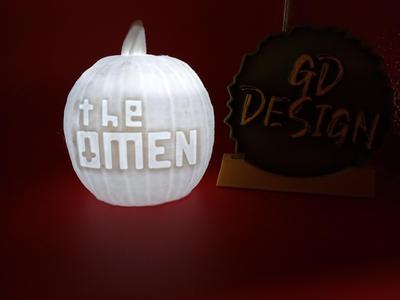 The Omen Ver 2 HALLOWEEN PUMPKIN LIGHT