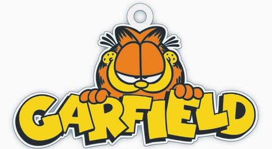 Garfield keychain with name
