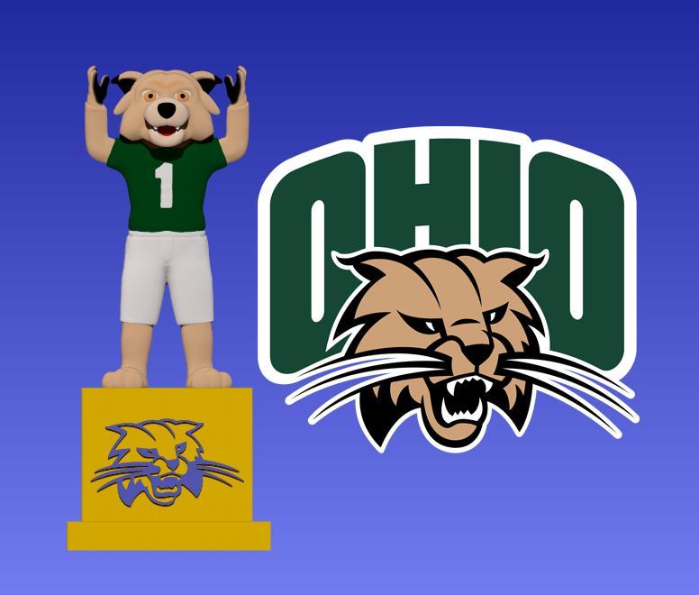 NCAA - Ohio Bobcats mascot statue - 3d Print
