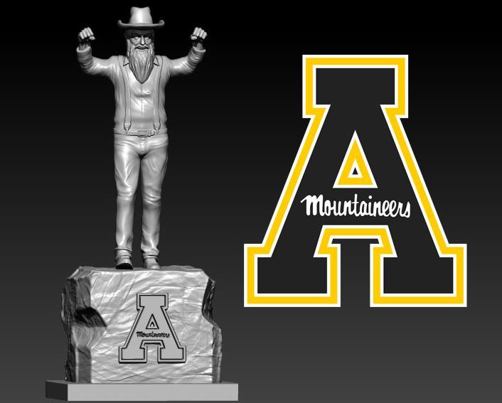 NCAA - Appalachian State Mountaineers football mascot statue