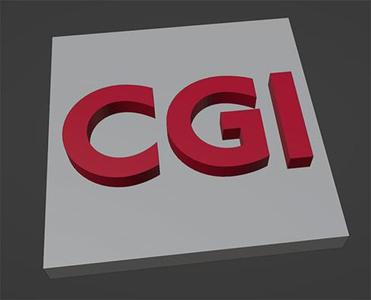 CGI company logo model