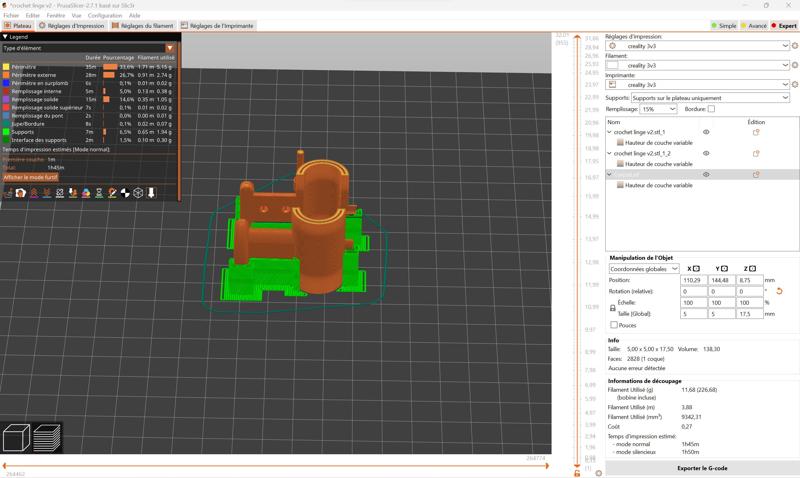 Crochet remplcement etendoir a linge