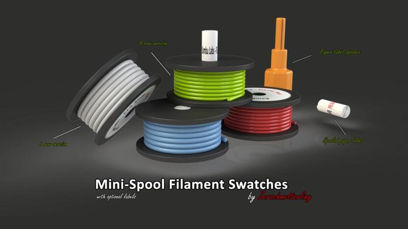 Mini - Spool Filament Swatches