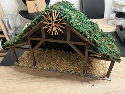 (Christmas-)Stable/Barn for Nativity Scene