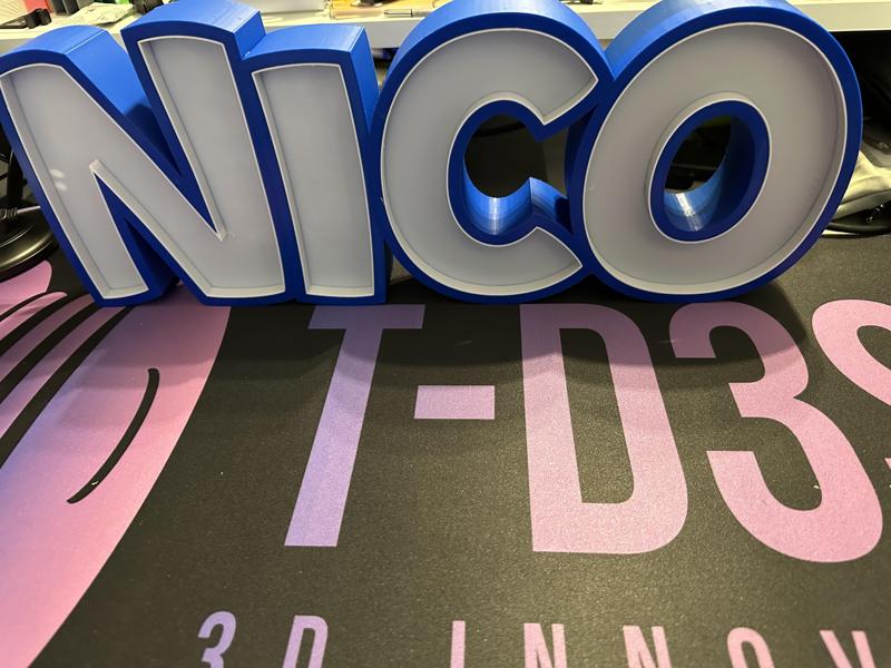 NICO LED- Namenslampe (Name lamp)