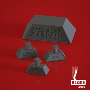 The Battlezone Project - Plaque and stands