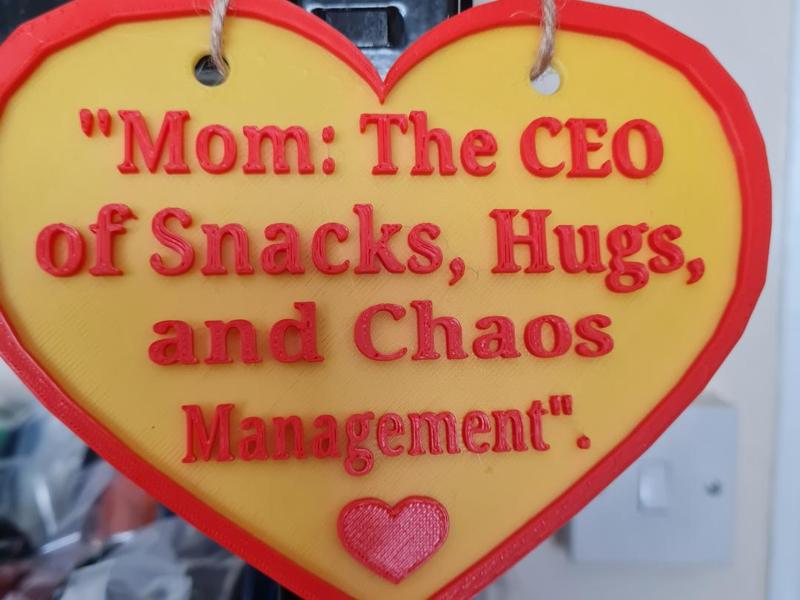 “Mom: The CEO” Heart Plaque Mother’s Day Gift