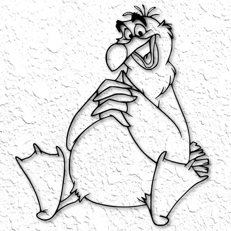 Scuttle The little mermaid Wall art Scuttle the Seagull wall décor Disney