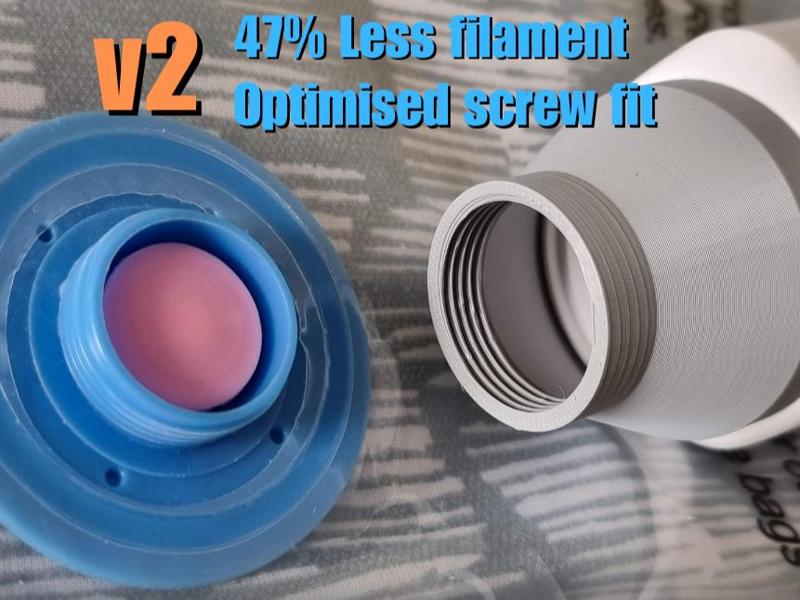 Vacuum Sealer Screw Adapter v2