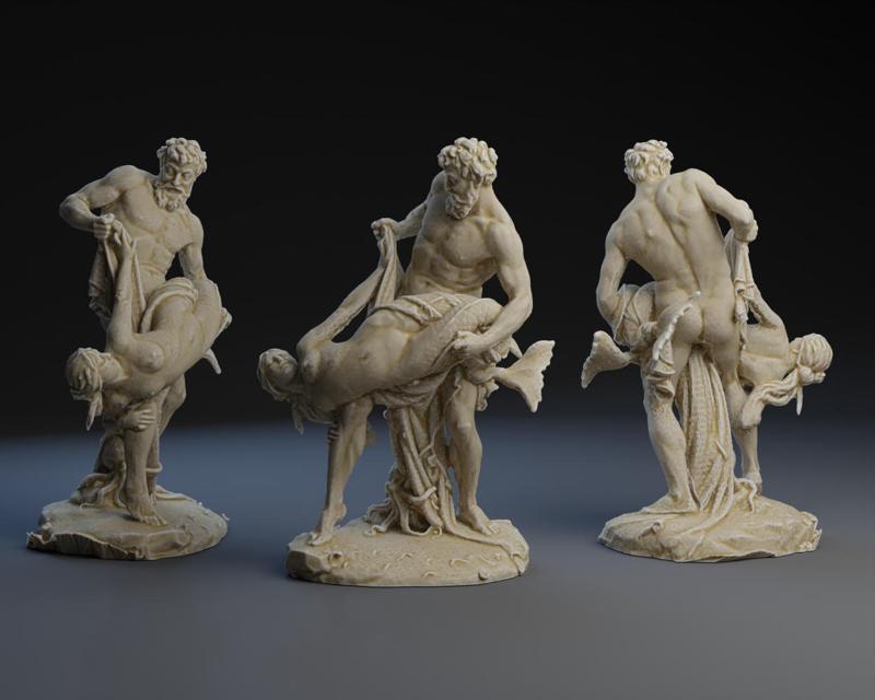 Man Catching Mermaid