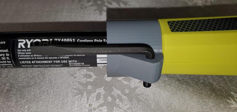 Ryobi 40v pole saw RY40560 hex key holder