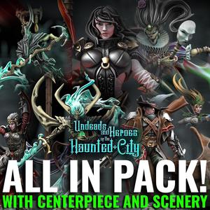 Undeads and Heroes of the Haunted City All in Pack (with scenery/Centerpiece)