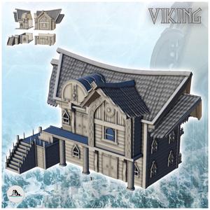 Viking house 3 - Alkemy Lord of Rings War of the Rose Warcrow Saga 28mm 15mm