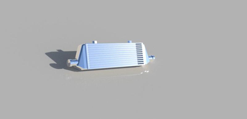 Intercooler torbo for diecast and scale models
