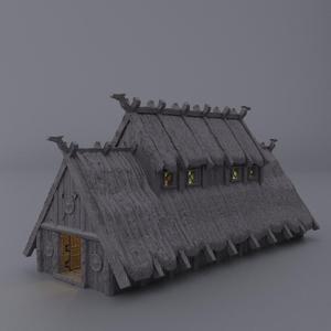 Viking MeadHouse - Tabletop Terrain - 28 MM