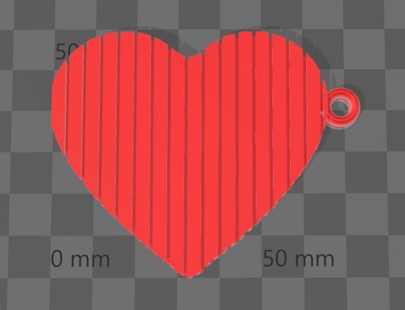 llavero corazon flexible