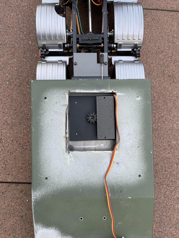 Lenkachsensteuerung für Carson Goldhofer (1:14) über drehbaren Lenkkeil mit Kugellager V1.0