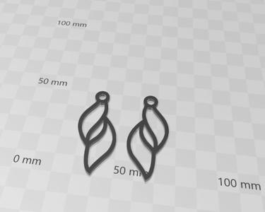 cute elegant leaf earrings