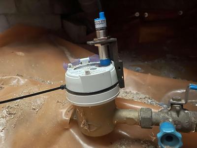 NPN sensor watermeter houder