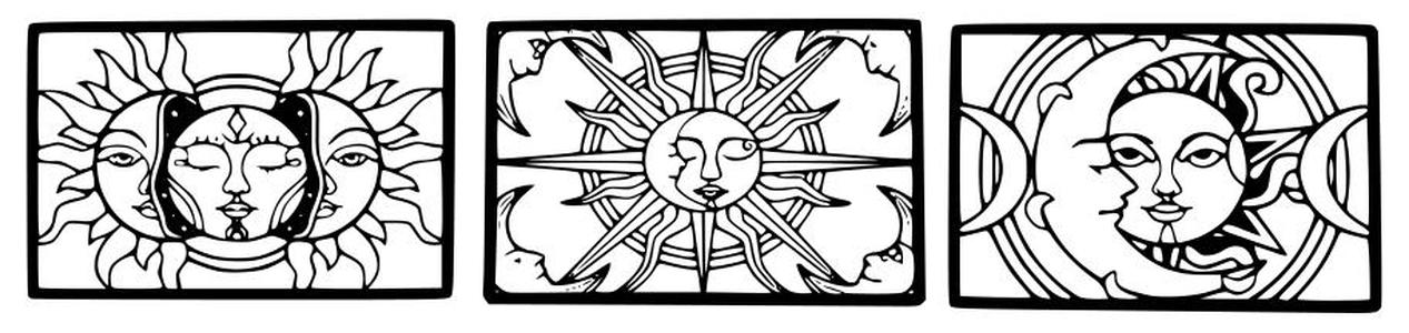 set Sun And Moon Frame