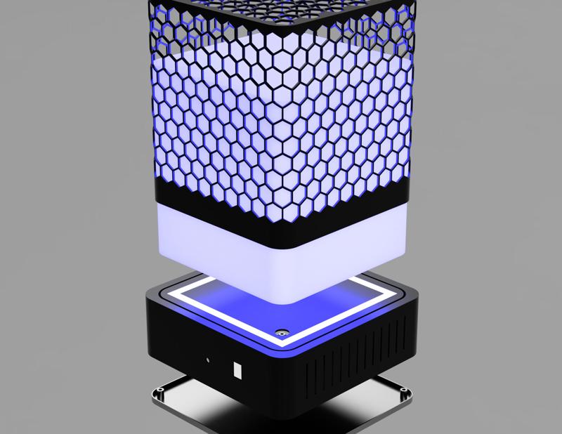 Hexa Glow: The Easy-Print 3D Printed LED Lamp