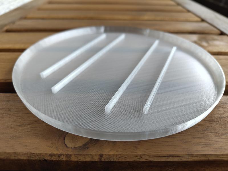 Round saucer for plant pots