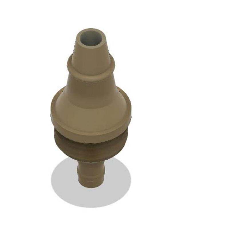 SPOUT OUTLET CONNECTOR HOSE 5MM SILICONE AND NUT