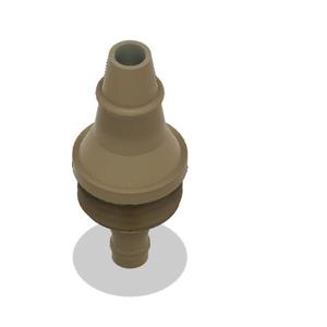 SPOUT OUTLET CONNECTOR HOSE 5MM SILICONE AND NUT