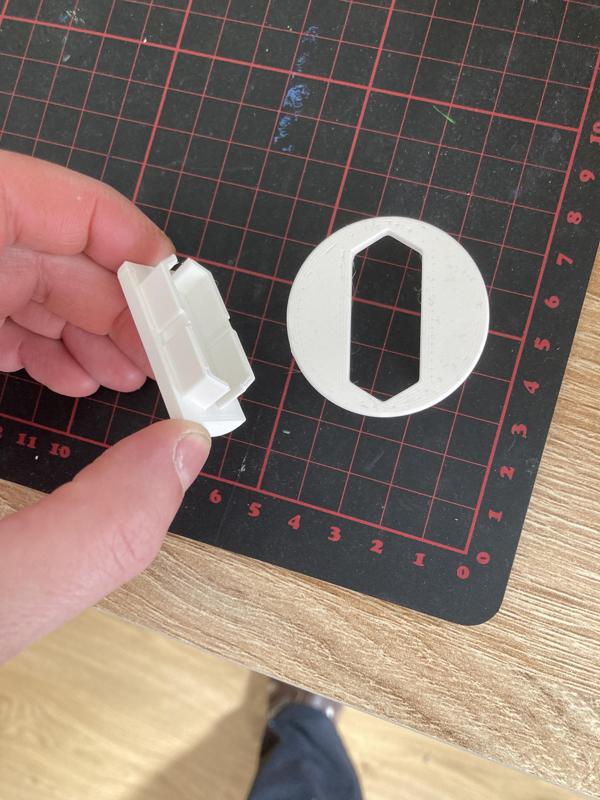 Dust cover for "half" outlet / Socket Schuko (EU)