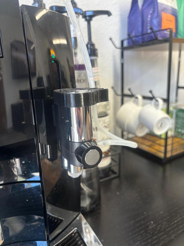 Jura E8 milk tube mount