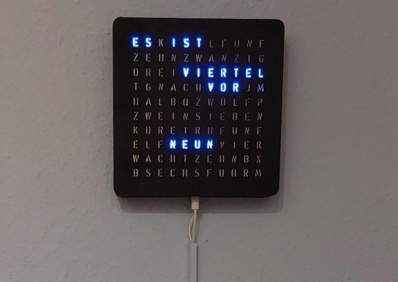German Word Clock - Wortuhr