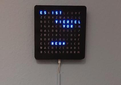 German Word Clock - Wortuhr