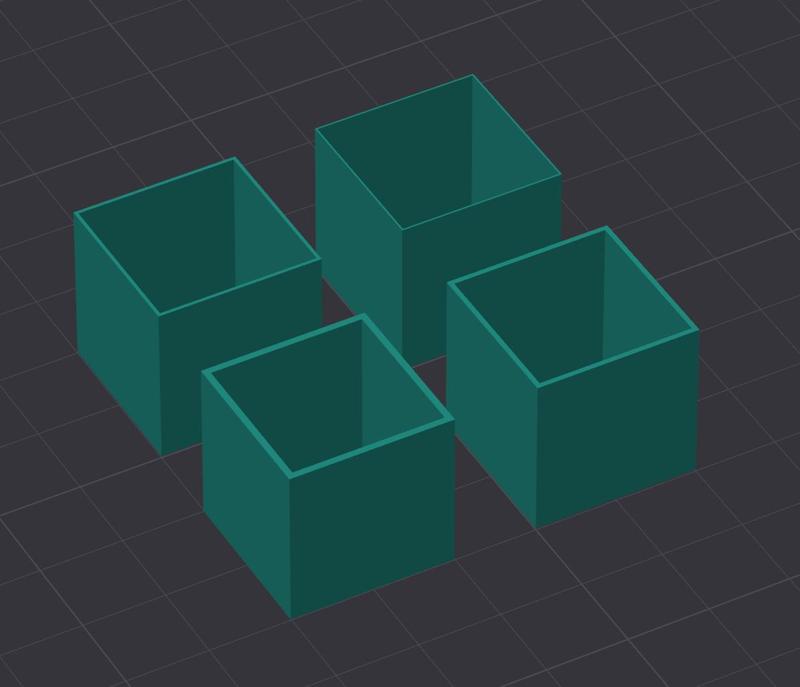 Calibration Cubes (0.2mm)(0.4mm)(0.6mm)(0.8mm)