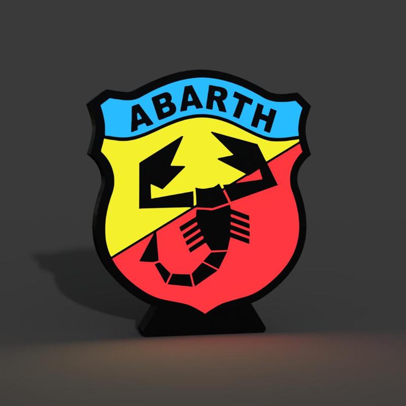 Abarth 1969 Lightbox LED Lamp