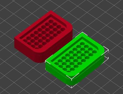 to make silicone mould mini nozzle cleaning mats with DUTCH pattern